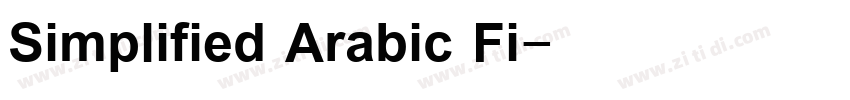 Simplified Arabic Fi字体转换